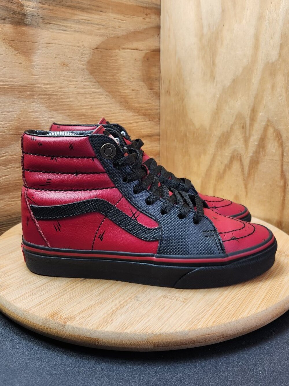 Vans X Marvel SK8-Hi Deadpool Sneakers Womens Size 6.5